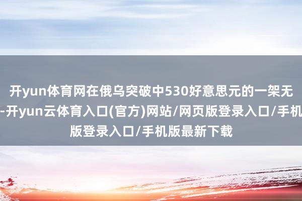 开yun体育网在俄乌突破中530好意思元的一架无东说念主机-开yun云体育入口(官方)网站/网页版登录入口/手机版最新下载