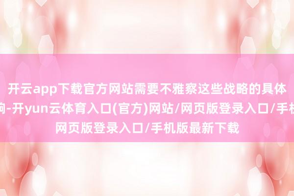 开云app下载官方网站需要不雅察这些战略的具体骨子偏激影响-开yun云体育入口(官方)网站/网页版登录入口/手机版最新下载