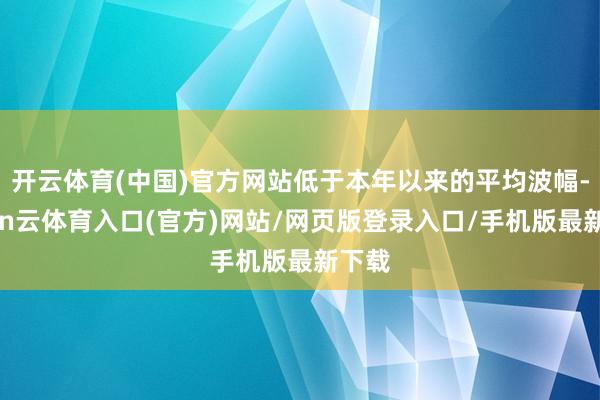 开云体育(中国)官方网站低于本年以来的平均波幅-开yun云体育入口(官方)网站/网页版登录入口/手机版最新下载