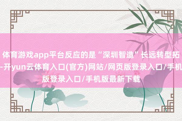 体育游戏app平台反应的是“深圳智造”长远转型拓展全球商场-开yun云体育入口(官方)网站/网页版登录入口/手机版最新下载